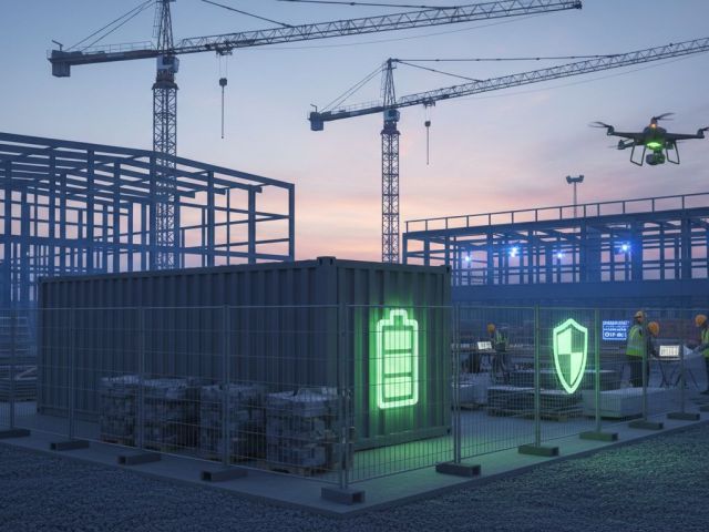 assurance construction securiser chantiers et stockage de batteries